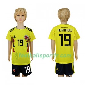 Tenue Colombie Hernandez 19 Enfant Domicile Coupe du monde 2018 Maillot de Foot